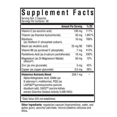 Seeking Health Histamine Nutrients, Formerly Histamine Block Plus, DAO Enzyme Supplement for Histamine Food Intolerance, Supports GI and Digestive Health (60 capsules)*
