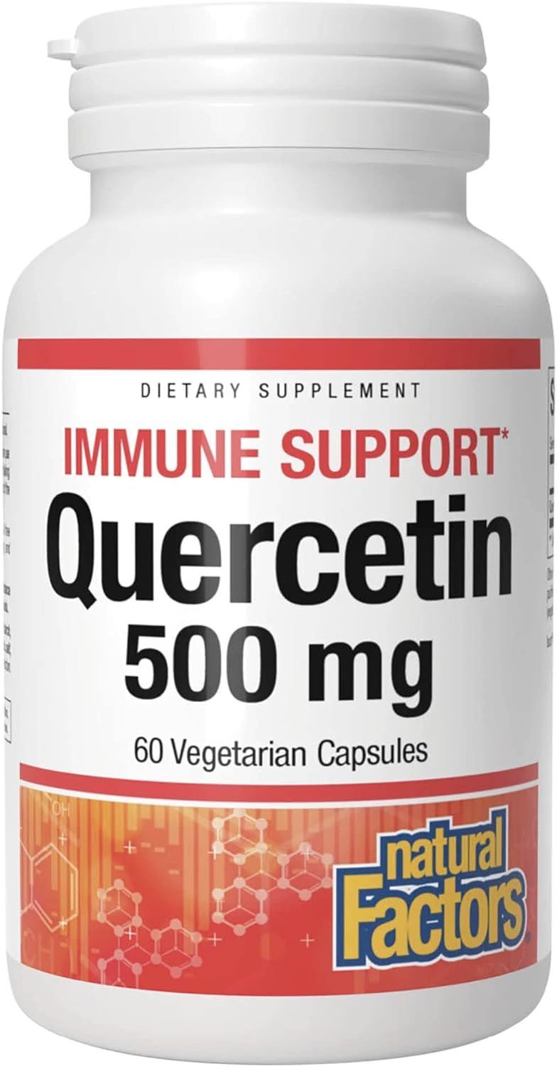 Natural Factors Quercetin 500 mg for Immune Support, 60 Capsules