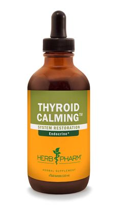 Herb Pharm Thyroid Calming Herbal Formula for Endocrine System Support, 4 Oz