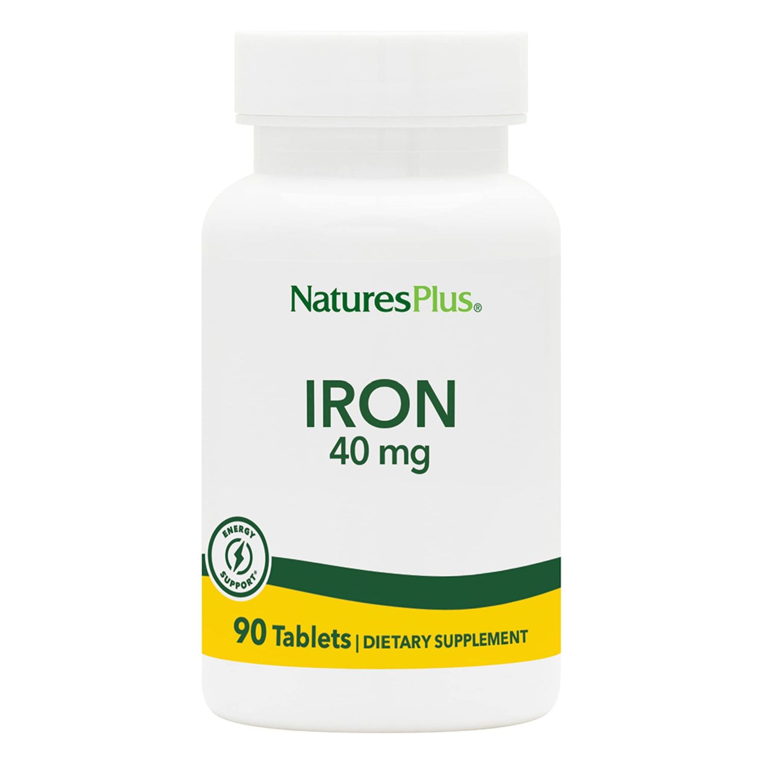 Nature&#39;s Plus - Iron 40mg, 90 tablets
