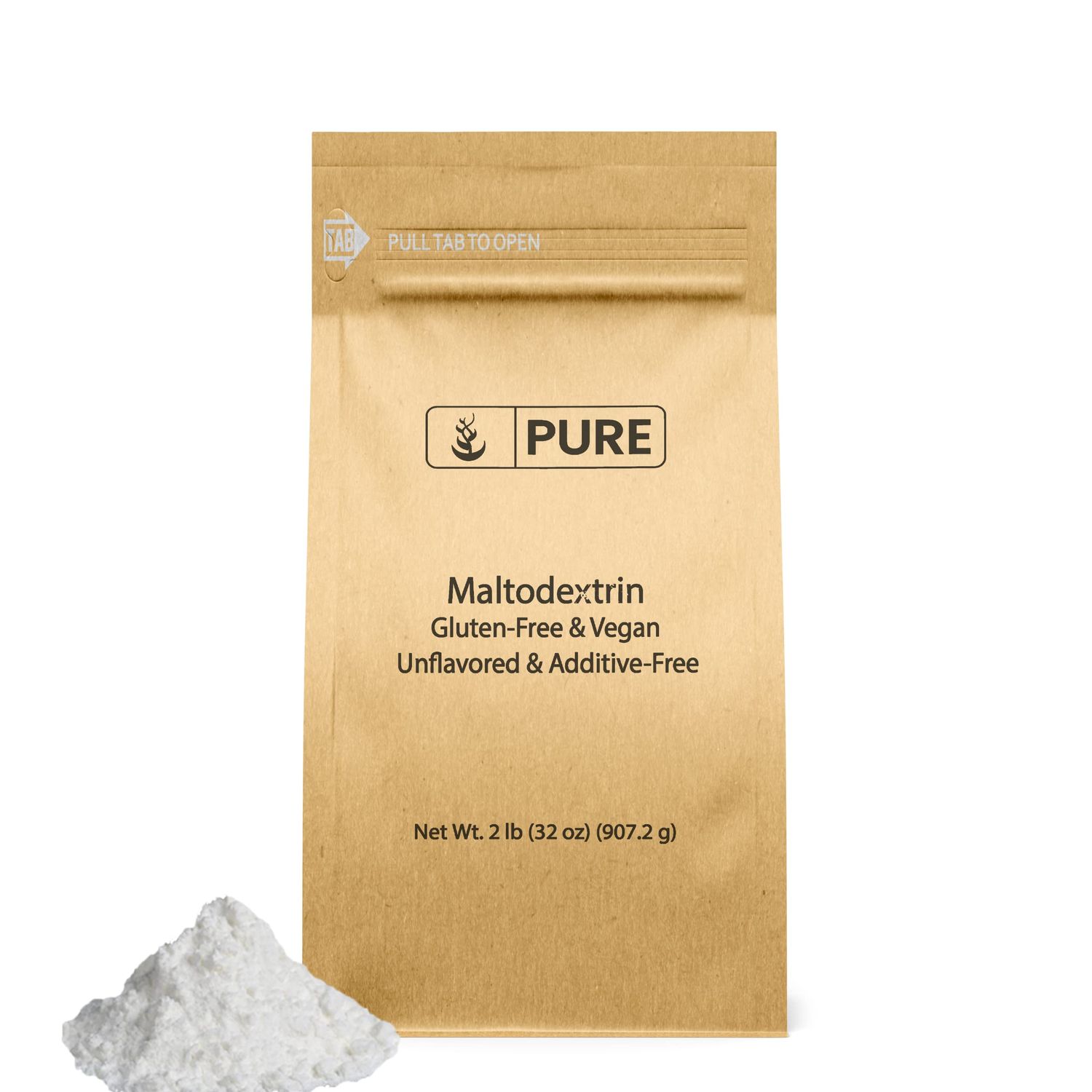 PURE ORIGINAL INGREDIENTS Maltodextrin (2 lb) Binder &amp; Thickener, Unflavored, No Additives