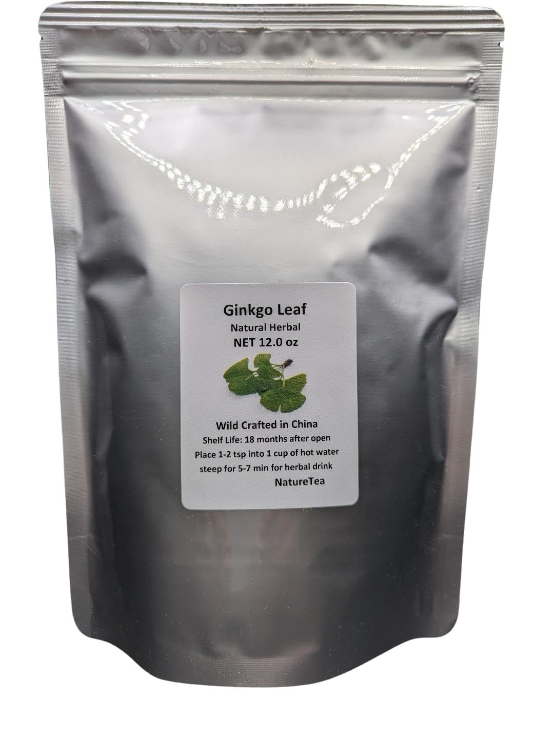 Ginkgo Leaf - Premium Ginkgo Biloba Loose Leaf 100% from Nature (12 oz)
