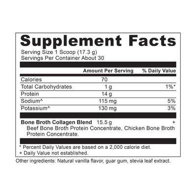 Ancient Nutrition Collagen Powder, Bone Broth Collagen, Vanilla, Hydrolyzed Multi Collagen Peptides, Supports Skin and Nails, Joint Supplement, 30 Servings, 18.3oz