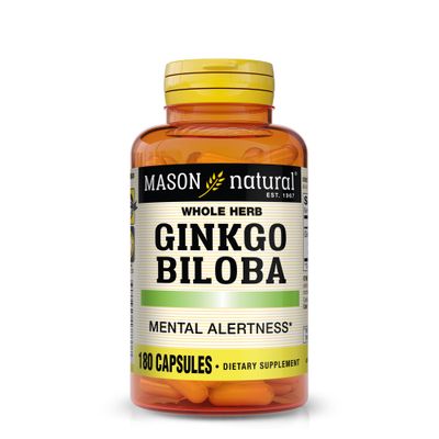 Mason Vitamins Ginkgo Biloba Capsules, 180 Count
