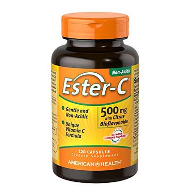 Ester-C 500 mg with Citrus Bioflavonoids Capsules 120 Count (Pack of 1)