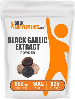 BulkSupplements.com Black Garlic Extract Powder - Aged Garlic Extract, Black Garlic Supplement, Black Garlic Powder - Gluten Free, 800mg per Serving, 500g (1.1 lbs) (Pack of 1)