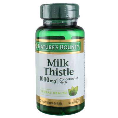 Nature&#39;s Bounty Milk Thistle 1000 mg, 50 Softgels (3 Pack) 50 Count