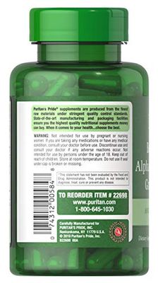 Puritan's Pride Berberine, Alpha Lipoic Acid &amp; Grape Seed, Promotes Antioxidant Support, 90 Vegetable Capsules