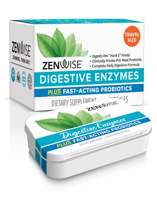 Zenwise Health Digestive Enzymes for Gut Health - Probiotic Multi Enzymes with Prebiotics and Probiotics for Women and Men for Digestive Health and Bloating Relief, Daily Enzymes for Digestion -15 CT