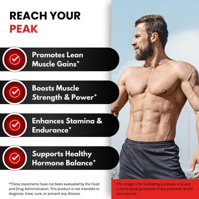 UNALTERED Muscle Builder for Men - Supports Muscle Growth, Size, Strength - Natural Muscle Building Supplement & Energy Booster - Tribulus Terrestris, Ginseng, Vitamin D3, Ashwagandha - 150 Capsules