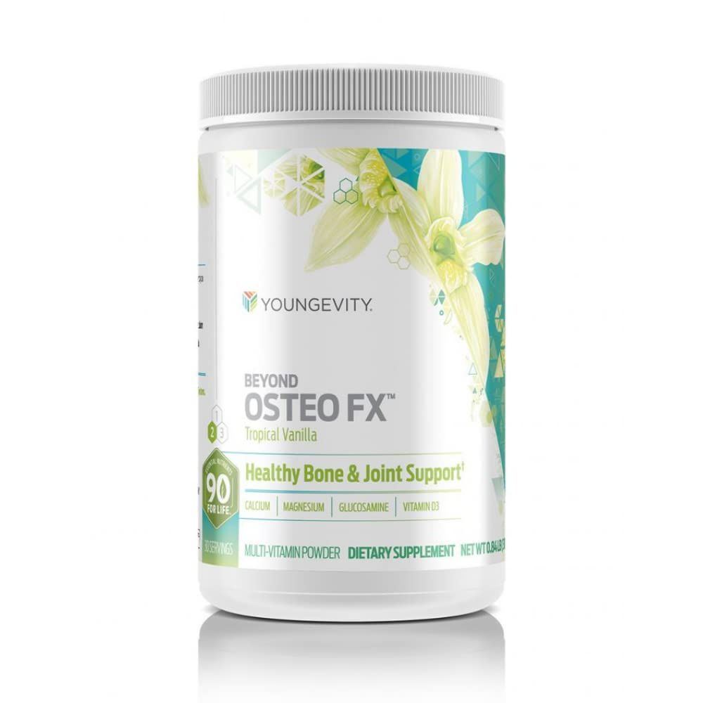 Youngevity Beyond Osteo FX - Tropical Vanilla | Healthy Bone &amp; Joint Support | Multi-Vitamin Powder | 30 Servings (1 Canister)