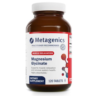 Metagenics Magnesium Glycinate - Highly Absorbable Magnesium - Magnesium Glycinate for Nervous System Support* - Gluten-Free - Non-GMO - Vegetarian - 120 Tablets