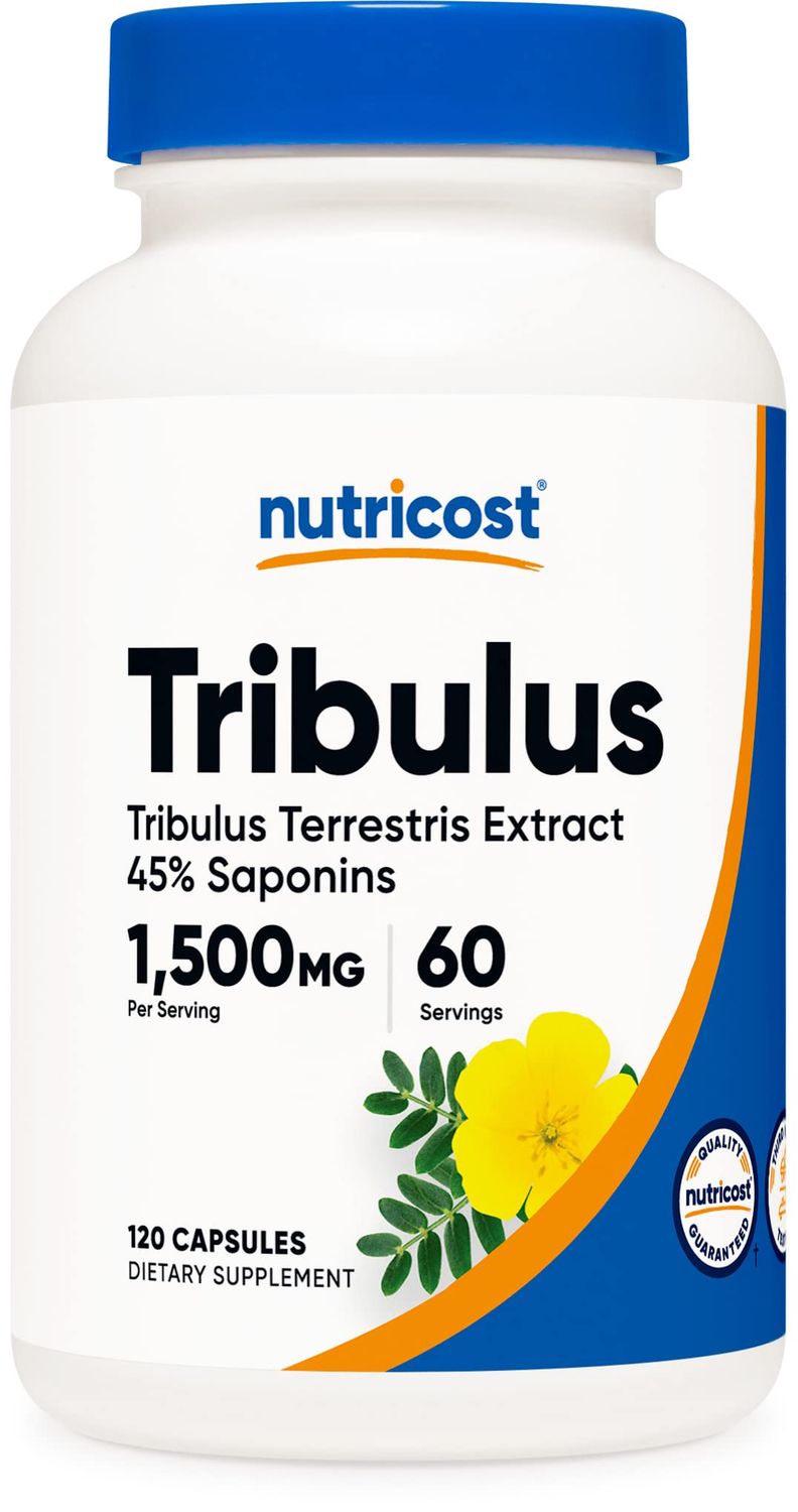 Nutricost Tribulus Terrestris Extract 1500mg, 120 Capsules - 60 Servings (750mg Per Cap), Non GMO &amp; Gluten Free