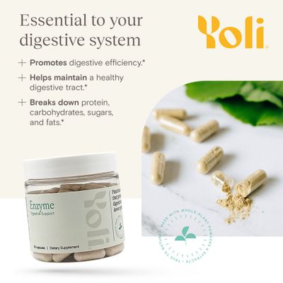 Yoli Enzyme - Digestive Enzymes - Gut Health Supplements for Women and Men - Digestion Supplement, 60 Count