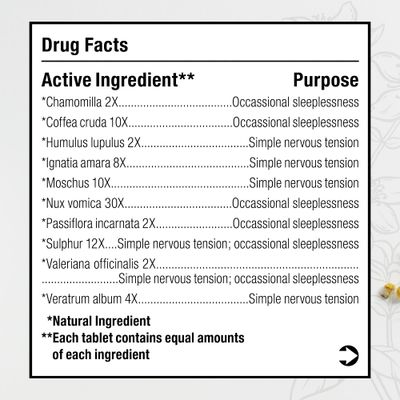 BHI Calming Stress Relief Blend 10 Natural Active Ingredients Help Restore Balance, Support Calm Mood &amp; Sleep - Relax Mind &amp; Body with Passionflower Chamomile &amp; Valerian Root - 100 Tablets