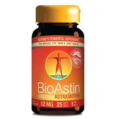 Nutrex Hawaii BioAstin Hawaiian Astaxanthin - 12mg, 25 Softgels - Farm-Direct Premium Antioxidant Supplement to Support Eye, Skin, Joint &amp; Immune System Health - Non-GMO &amp; Gluten-Free