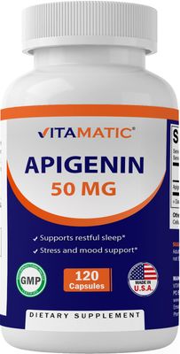 Vitamatic Apigenin 50mg 120 Vegetarian Capsules