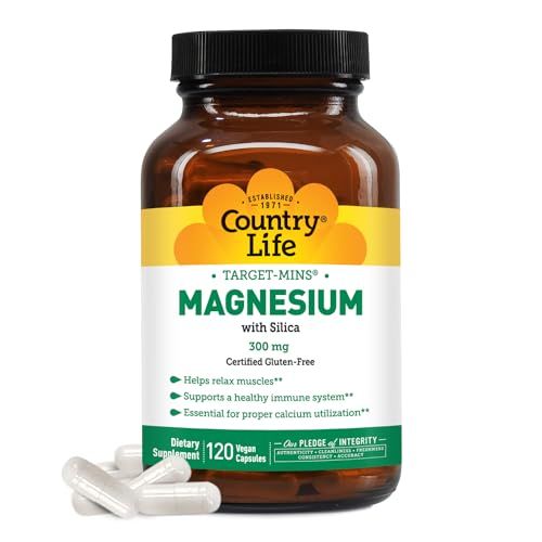 Target-Mins Magnesium with Silica 300 mg 120 Vegetarian Capsules