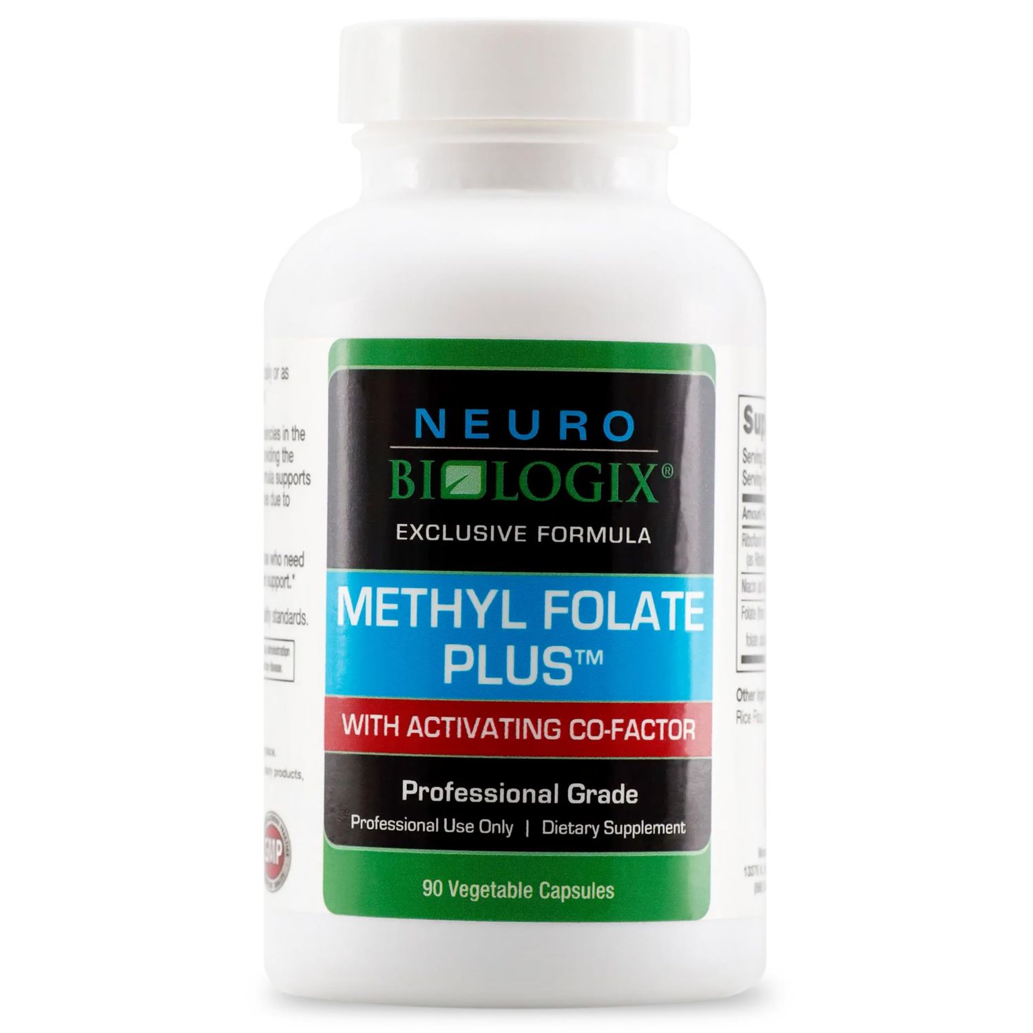 Methyl Folate Plus - Advanced Blend of L-5-Methylfolate, Folinic Acid &amp; B Vitamins for Methylation Support - Methylfolate Supplement for Neurological &amp; Immune Function Support