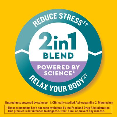 Nature Made Wellblends Calm &amp; Relax, Ashwagandha 125mg, Magnesium 300 mg, 54 Vegetarian Capsules