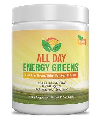 IVL - All Day Energy Greens - Supplement Powder Mix Drink, Greens Powder Superfood - Super Greens Blend for Optimal Nutrition,Energy &amp; Digestion,Superfood Boost(Fruity Flavor)