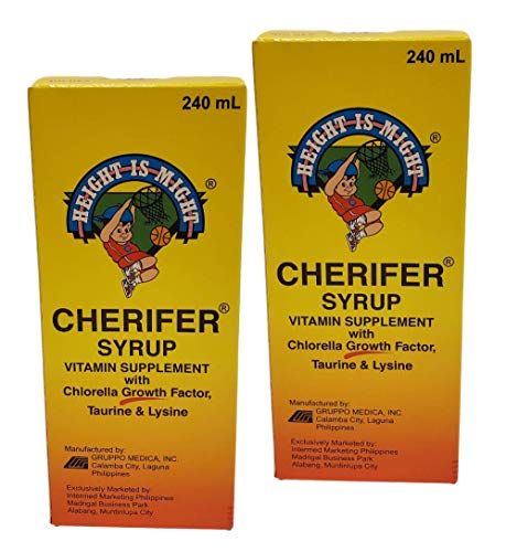 2 Cherifer Syrup Chlorella Growth Factor, Taurine &amp; Lysine 240ml Each