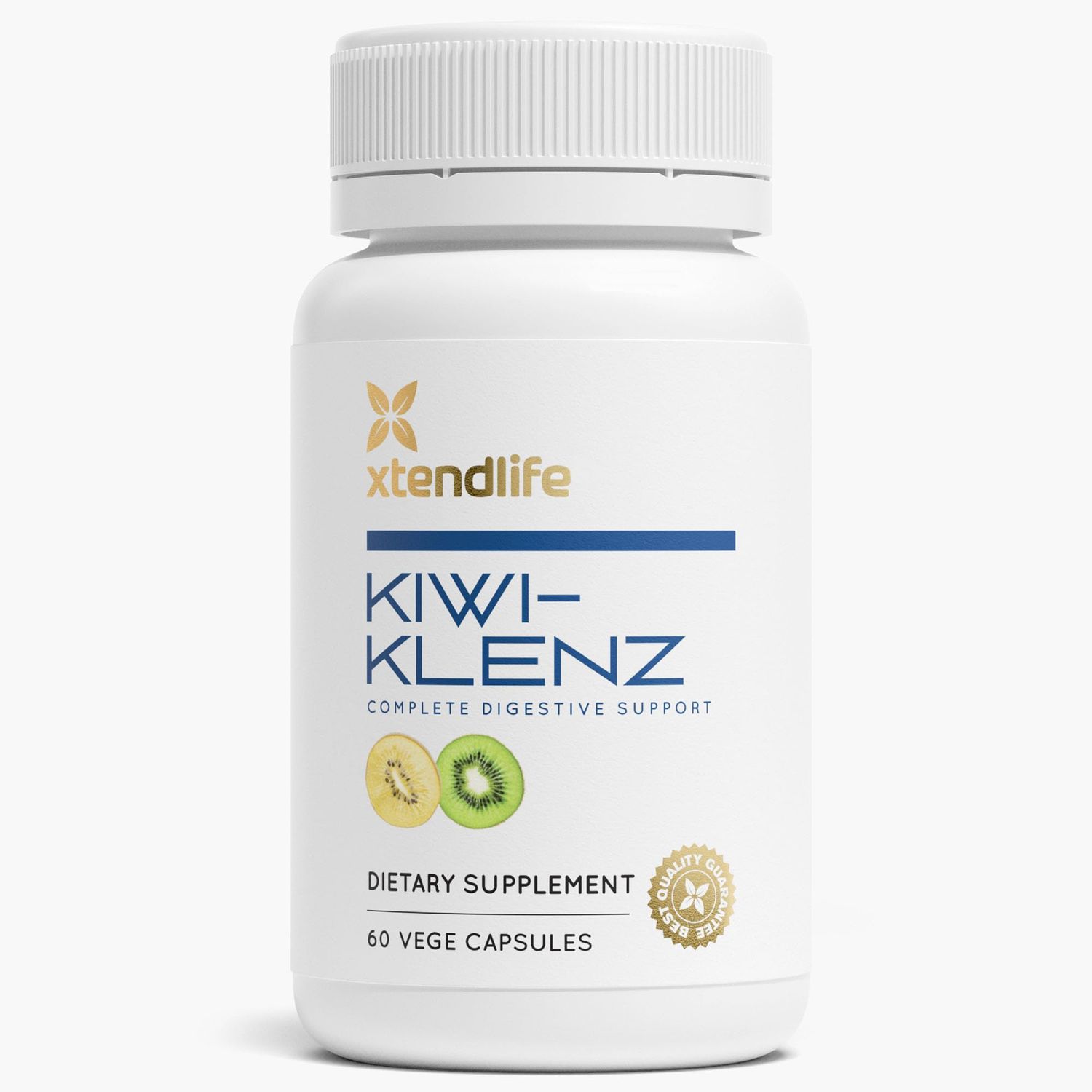 Xtendlife | Kiwi-Klenz | Natural Prebiotic Packed with Enzyme, Soluble Fiber &amp; Prebiotics | Supports Good Gut Flora &amp; Promote Healthy Digestive Function | 60 Vegetarian Capsules (1 Pack)