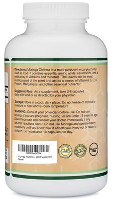 Lactation Supplement for Increased Breast Milk - Moringa Vegan Superfood for Breastfeeding Lactation Support (More Effective Than Lactation Cookies) for Breast Milk Supply Boost by Double Wood