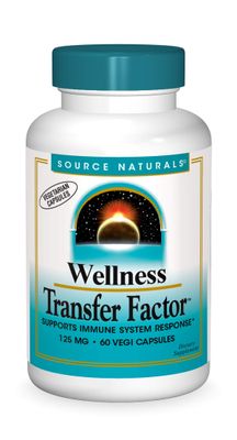 Source Naturals Wellness Transfer Factor, Supports Immune System Response* 125 mg - 60 Vegetarian Capsules