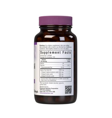 BlueBonnet Flaxseed Oil Softgels, 1000 mg, 100 Count