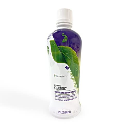 Youngevity Ultimate Classic - Mega Multi-Vitamin &amp; Mineral Complex - 16 Vitamins, 70+ Minerals, 12+ Amino Acids, Grape Seed, CoQ10, and More - Highly Absorbable Liquid (32 Fl Oz - Pack of 1)