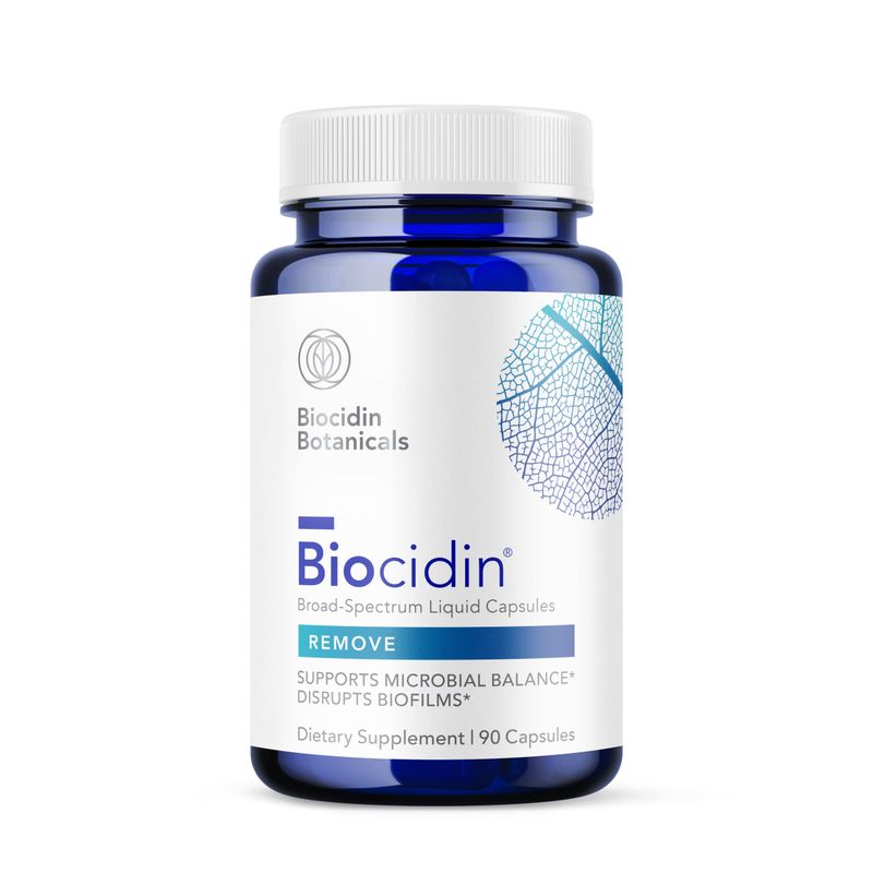 Biocidin Capsules - Gut Cleanse Process &amp; Immune Support Supplement - Supportive Biofilm Disruptor - Promote Digestive Health &amp; Microbial Balance - 18 Botanical Blend (90 Vegan Capsules)