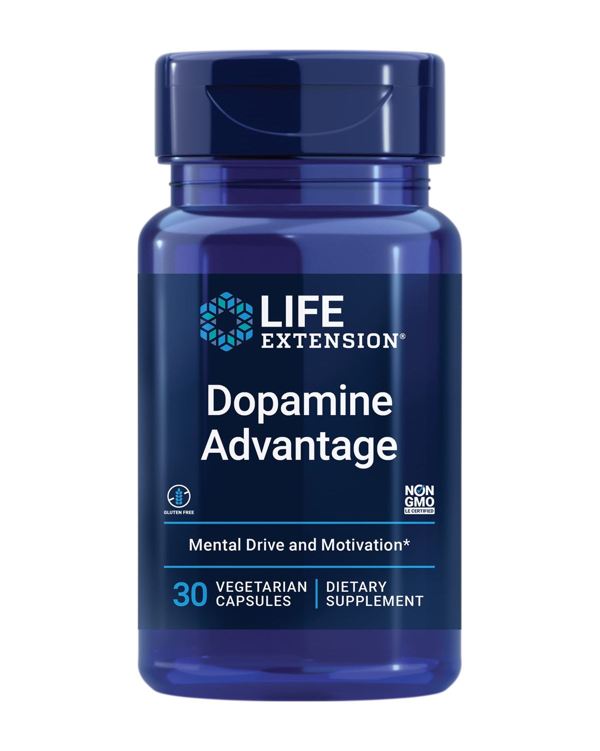 Life Extension Dopamine Advantage - Phellodendron Bark Supplement with Vitamin B12 - for Youthful Dopamine Levels and Brain Health - Gluten-Free, Non-GMO, Vegetarian - 30 Capsules