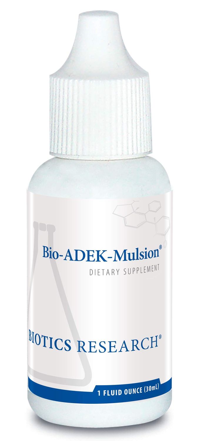 Biotics Research Bio ADEK Mulsion - Emulsified Formula, Improved Bioavailability, Supports Healthy Immune Responses, Bone Health, Eye Health, Cardiovascular Health, 1 fl oz