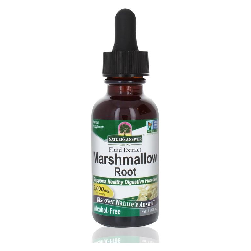 Nature's Answer Alcohol-Free Marshmallow Root Extract, 1-Fluid Ounce | Digestive Support