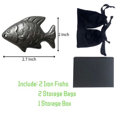 Iron Fish for Iron Deficiency 2 Packs Iron Fish for Cooking, Safe Cooking Tools to Add Iron Supplement to Reduce Iron Deficiency Risks