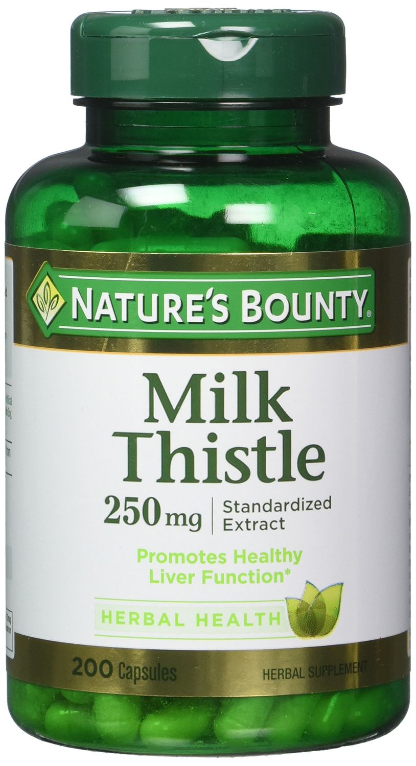 Nature&#39;s Bounty Milk Thistle, 200 Count, Pack of 2