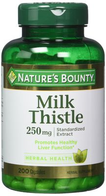 Nature&#39;s Bounty Milk Thistle, 200 Count, Pack of 2