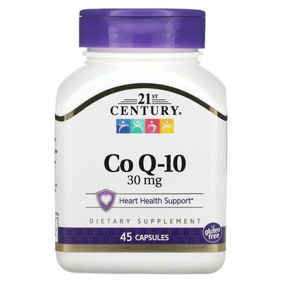 21st Century Co Q10 30 mg Capsules, 45 Count (21341)