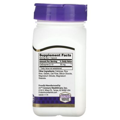 21st Century Co Q10 30 mg Capsules, 45 Count (21341)