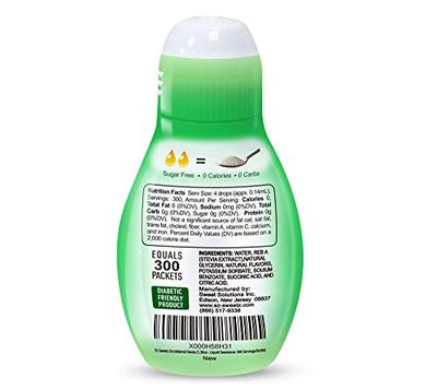 EZ-Sweetz (2-Pack 1.36oz - Liquid De-Bittered Stevia Sweetener 300 Servings/Bottle)