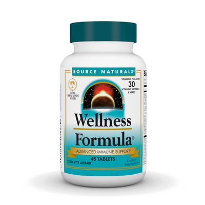 Source Naturals Wellness Formula Bio-Aligned Vitamins - Immune System Support Supplement &amp; Immunity Booster* - 45 Tablets