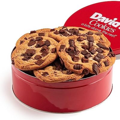 David&#39;s Cookies Fresh Baked Decadent Jumbo Cookies Triple Chocolate Chunk - Flavorful Gourmet Cookies - Ideal Food Gift for Corporate, Birthday, Fathers and Mothers Day, Get Well and Other Special