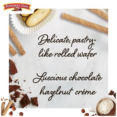 Pepperidge Farm Pirouette Cookies, Chocolate Hazelnut Crme Filled Wafers, 13.5 Oz Tin