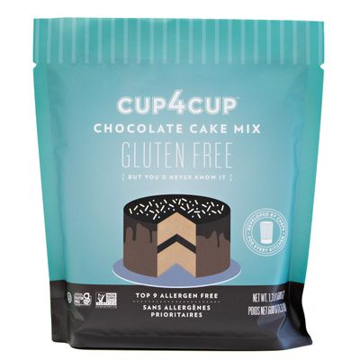 Cup4Cup Chocolate Cake Mix, 1.3 Pounds, Certified Gluten Free, Non-GMO, Kosher, Made in the USA