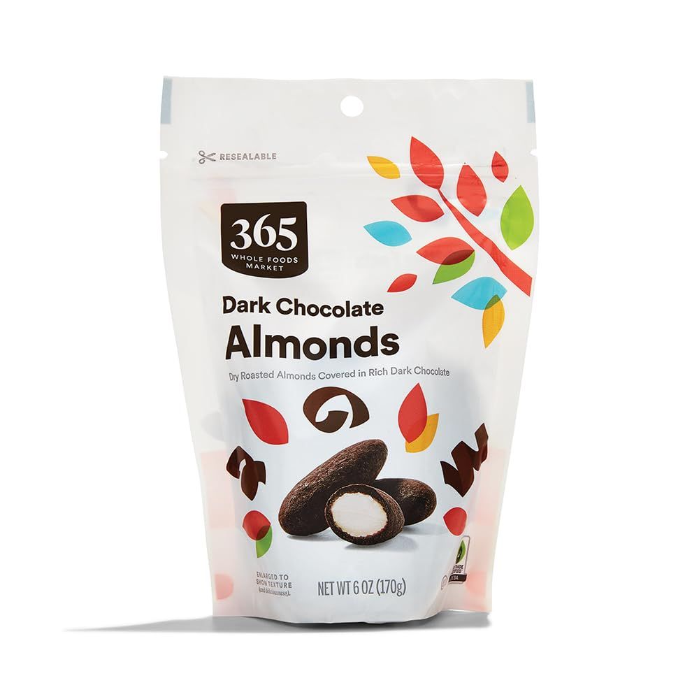 365 By Whole Foods Market, Almonds Chocolate Dark, 6 Ounce