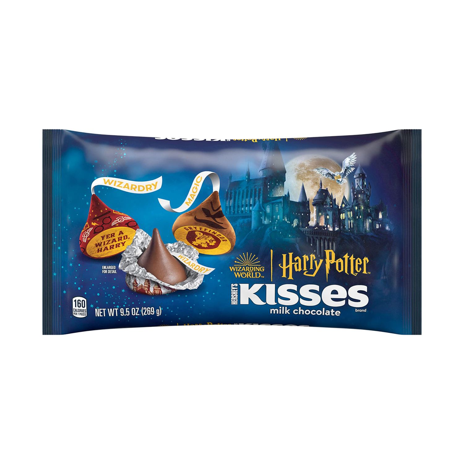 HERSHEY&#39;S KISSES Milk Chocolate Harry Potter, Halloween Candy Bag, 9.5 Oz