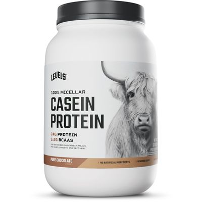 Levels 100% Micellar Casein Protein, Hormone Free, Chocolate, 2LB