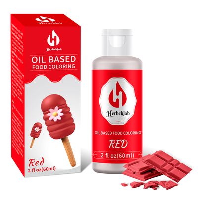 Red Oil Based Food Coloring for Chocolate Oil Food Dye for Baking 2 Fl Oz Oil Based Food Coloring Red Food Color for Melting Chocolate Candy Melts Cake Pops, Red