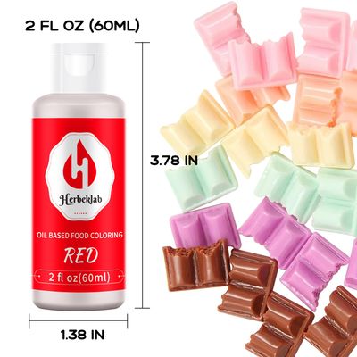 Red Oil Based Food Coloring for Chocolate Oil Food Dye for Baking 2 Fl Oz Oil Based Food Coloring Red Food Color for Melting Chocolate Candy Melts Cake Pops, Red